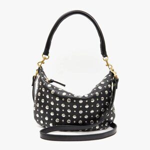 Black Petit Moyen with Silver Studs